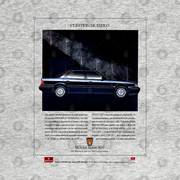 ROVER 800 - Spanish ad by Throwback Motors